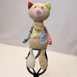 Sigikid Patchwork Cat Plush Stuffed Animal Small Multicolor Toy Birthday Gift